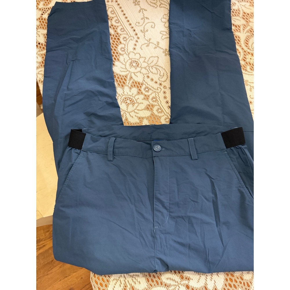 Outdoor Sports Mens Hiking Pants Blue Size 34 Lightweight Technical Trousers